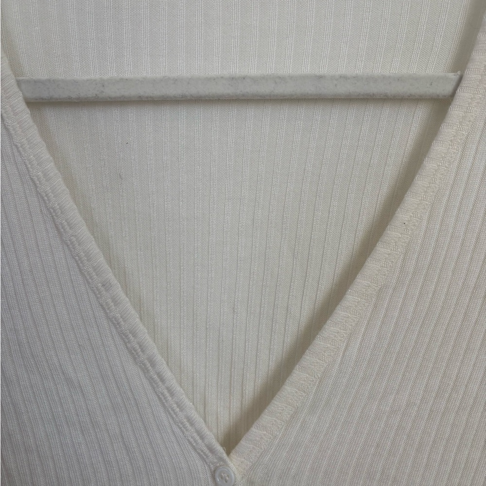 Reformation Cream Ribbed Knit Top - Picture 2 of 5